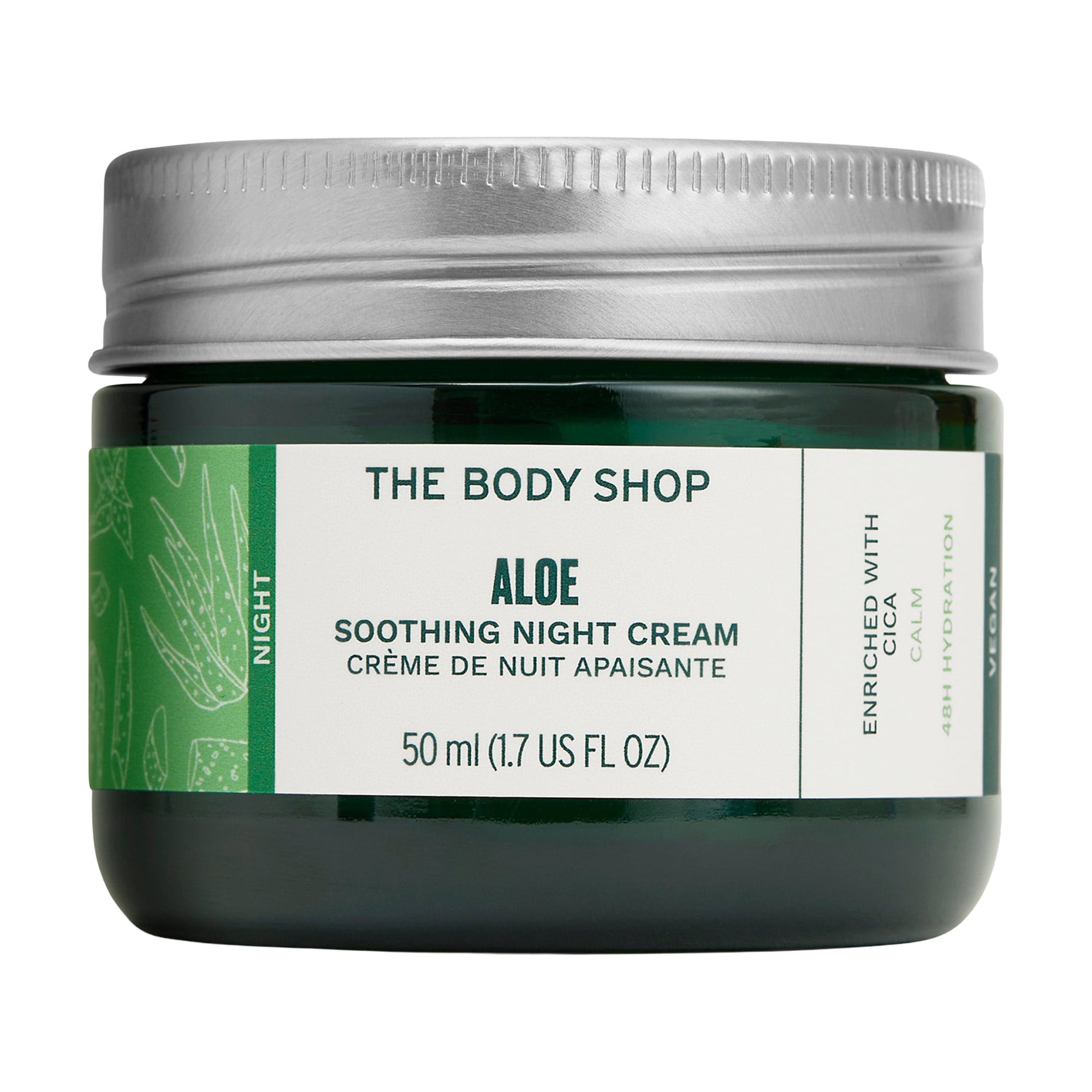Нічний заспокійливий крем для обличчя The Body Shop Soothing Night Cream Алое, 50 мл